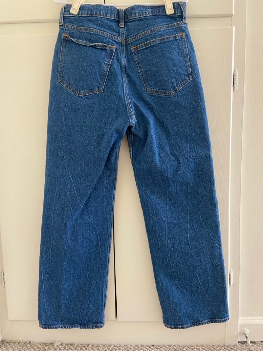Abercrombie & Fitch Men's Dark Blue Relaxed Denim Jeans